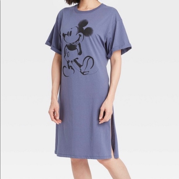 Disney Mickey Mouse Blue Night Gown, New With Tags. - Picture 1 of 3